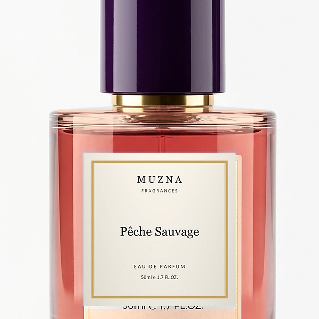 Pêche Sauvage bottle detail