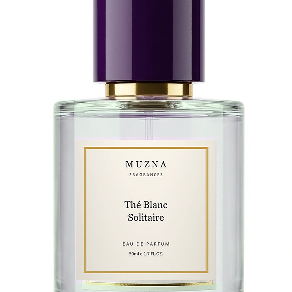 Thé Blanc Solitaire bottle detail